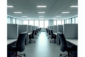 Before image of a drab, uninspiring corporate office